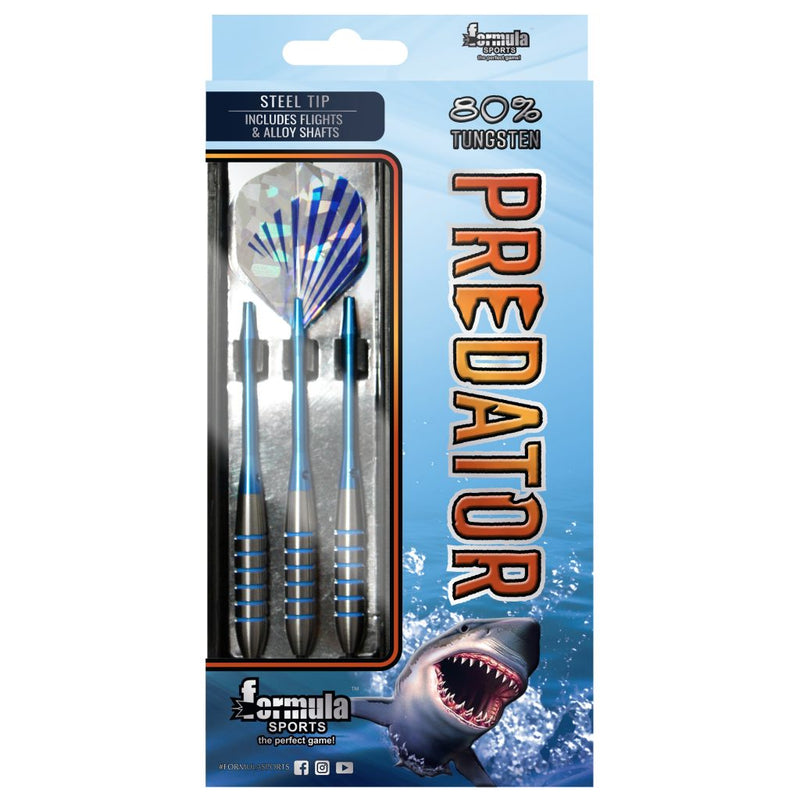 FORMULA SPORTS PREDATOR 22 GRAM 80% TUNGSTEN STEEL TIP DART SET