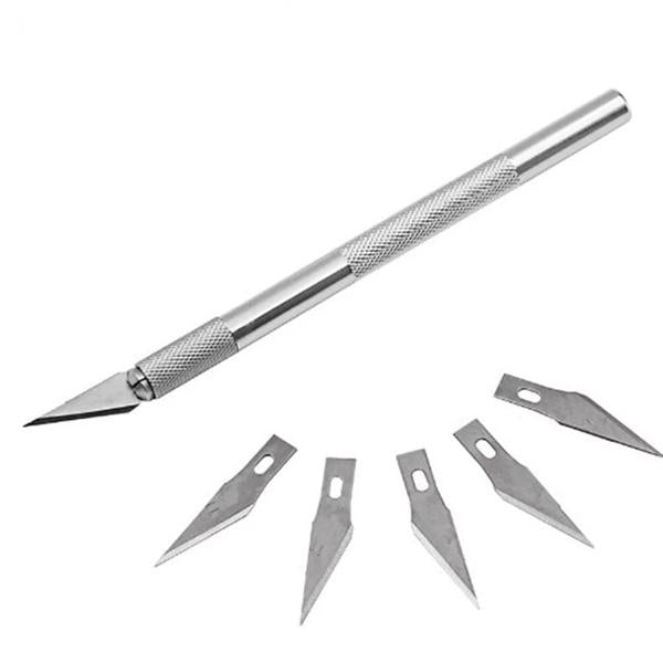 FIX-IT HOBBY KNIFE #1 WITH 5 BLADES