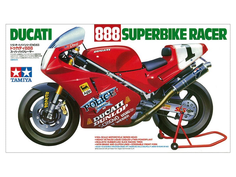 TAMIYA 14063 888 SUPERBIKE RACER PLASTIC MODEL KIT 1/12