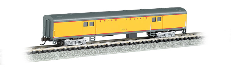 BACHMANN 14454 UNION PACIFIC 72 FT SMOOTH SIDE BAGGAGE CAR N SCALE MODEL TRAIN CARRIAGE
