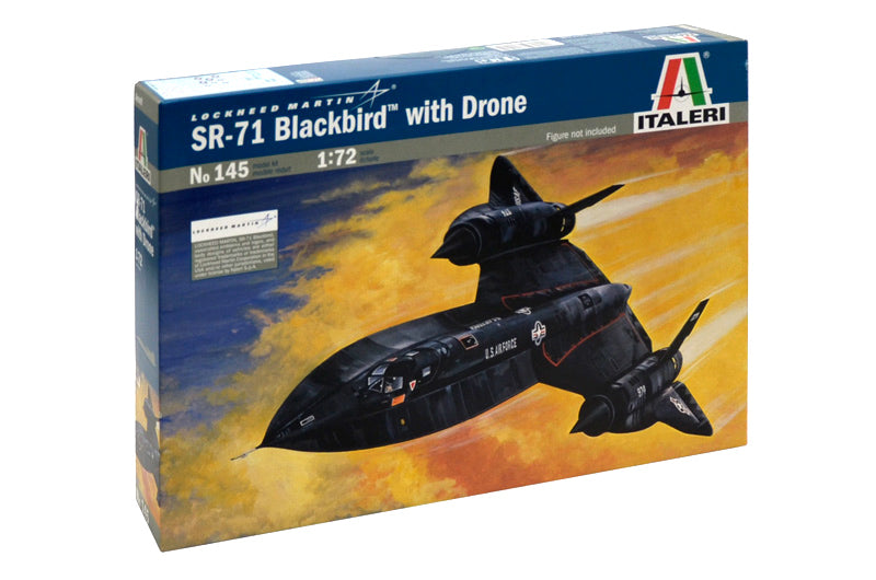 ITALERI 145 SR-71 BLACKBIRD WITH DRONE  1/72  SCALE PLASTIC MODEL KIT AIRCRAFT