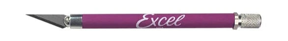 EXCEL 16018 K18 PURPLE GRIP-ON KNIFE WITH SAFETY CAP