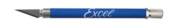 EXCEL 16018 K18 BLUE GRIP-ON KNIFE WITH SAFETY CAP