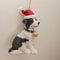 CHLOES GARDEN CHRISTMAS HANGING DECORATION BORDER COLLIE PUPPY