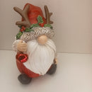 COTTON CANDY SITTING GNOME SANTA WITH BELL 17CM