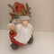 COTTON CANDY SITTING GNOME SANTA WITH BELL 17CM