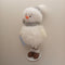 COTTON CANDY SNOWMAN STANDING DECORATION SILVER