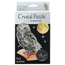 CRYSTAL PUZZLE 90347 CLEAR OWL 42PC 3D JIGSAW PUZZLE