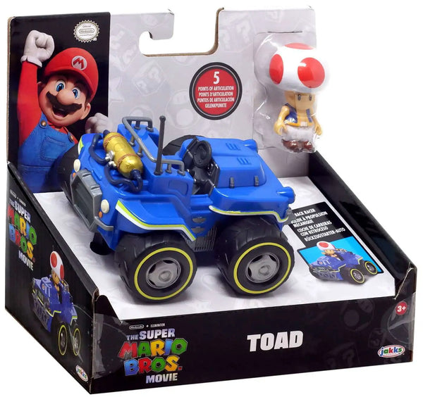 THE SUPER MARIO BROS MOVIE PULL BACK RACER TOAD