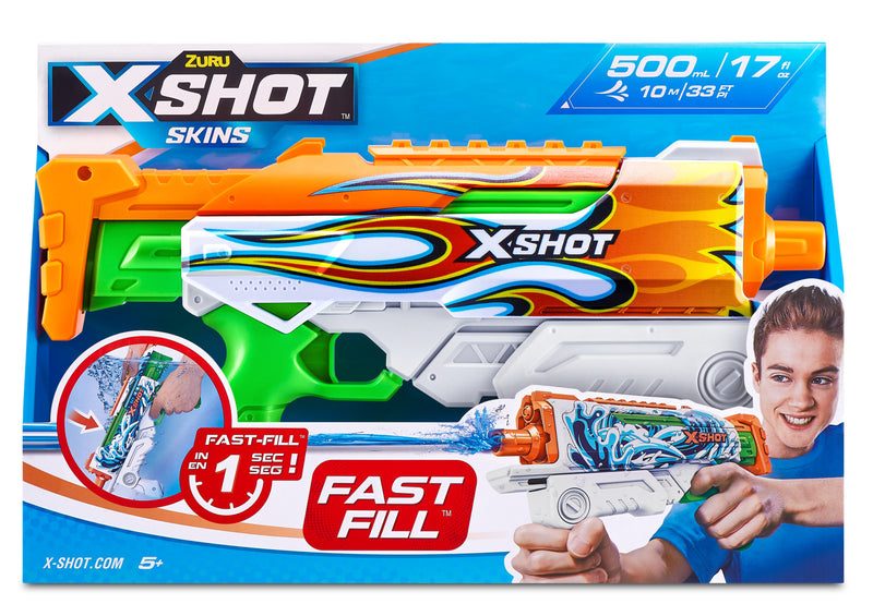 ZURU XSHOT FAST FILL SKINS HYPERLOAD WATER GUN BLAZER