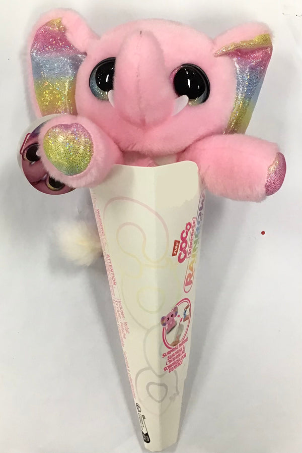 ZURU COCO SURPRISE RAINBOW COLLECTION NELLIE THE PINK ELEPHANT PLUSH