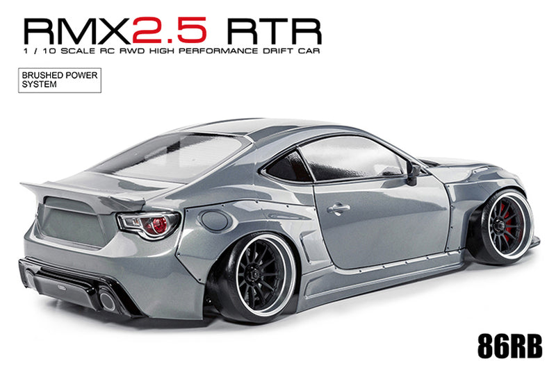 MST 531905MGR RMX 2.5 RTR 86RB METAL GREY BRUSHED REMOTE CONTROL DRIFT CAR BATTERY AND CHARGER NOT INCLUDED