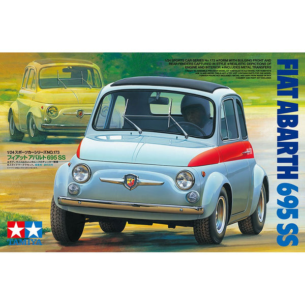 TAMIYA 24173 FIAT ABARTH 695 SS 1/24 SCALED PLASTIC MODEL KIT