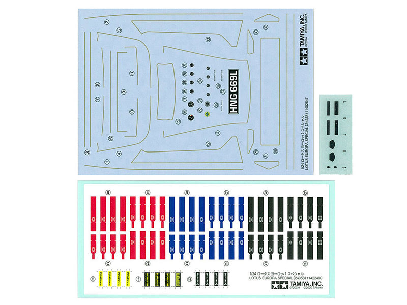 TAMIYA 24358 LOTUS EUROPA SPECIAL 1:24 SCALE PLASTIC MODEL KIT