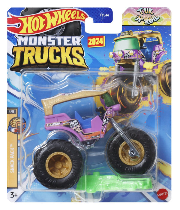 HOT WHEELS MONSTER TRUCKS 1:64 SNACK PACK TUK N ROLL 4 OF 5