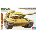 TAMIYA 35157 U.S MARINE M60A1 WITH REACTIVE ARMOUR 1/35 SCALE PLASTIC MODEL KIT TANK