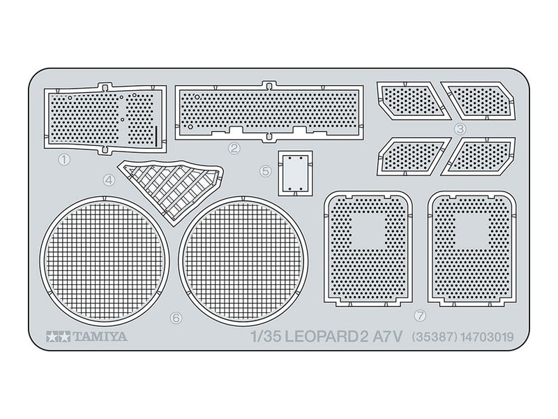 TAMIYA 35387 LEOPARD2 A7V GERMAN MAIN BATTLE TANK 1/35 SCALE PLASTIC MODEL KIT