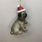 CHLOES GARDEN CHRISTMAS HANGING DECORATION PUG PUPPY