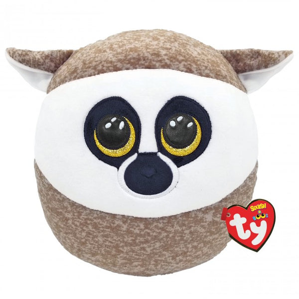 TY SQUISHY BEANIES LINUS LEMUR 25CM SQUISH PLUSH