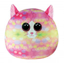 TY SQUISHY BEANIES SONNY PINK PATTERN CAT 35CM SQUISH PLUSH