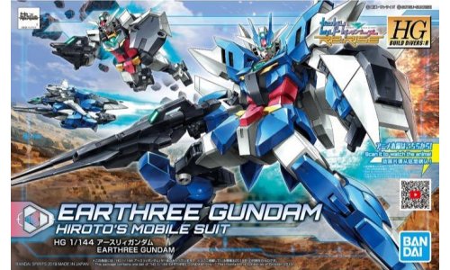 BANDAI 5058202 HG EARTHREE GUNDAM HIROTOS MOBILE SUIT 1/44 SCALE PLASTIC MODEL KIT