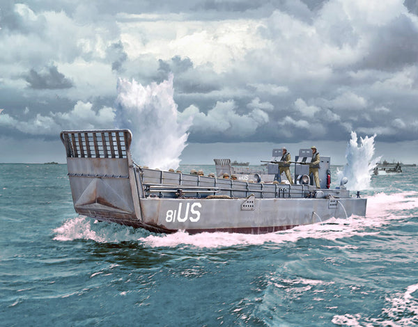 ITALERI 6755 LCM 3 LANDING CRAFT DDAY ANNIVERSARY WITH THREE FIGURES 1/35 SCALE PLASTIC MODEL KIT