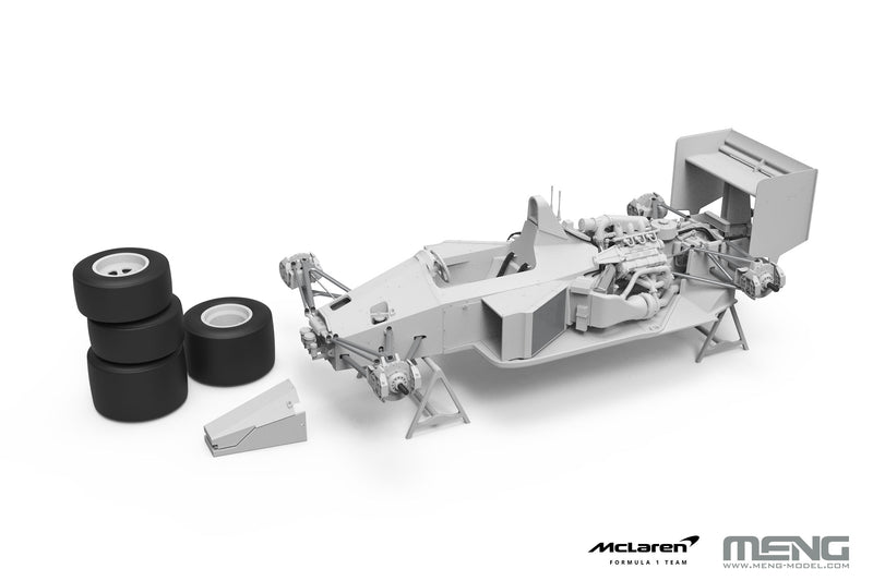 MENG 1988 MCLAREN MP4/4  1/12 SCALE PLASTIC MODEL KIT