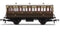 HORNBY R40112 GWR 4 WHEEL COACH 3RD CLASS FITTED LIGHTS 1889 -ERA 2/3 HO/OO SCALE TRAIN CARRIAGE