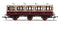 HORNBY R40120 LNWR 6 WHEEL 3RD CLASS COACH NO.1523 WITH LIGHTS HO/OO SCALE TRAIN CARRIAGE