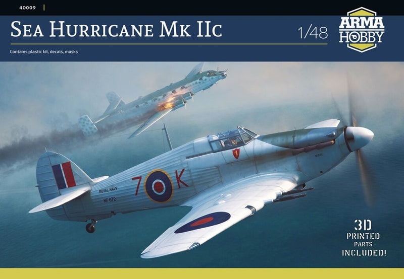 ARMA HOBBY 40009 SEA HURRICANE MK IIC 1/48 SCALE PLASTIC MODEL KIT AIRCRAFT