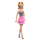 BARBIE FASHIONISTAS DOLL 1959 65 INSPIRING STORIES 213 BLONDE HAIR WITH STRIPED TOP AND PINK SKIRT