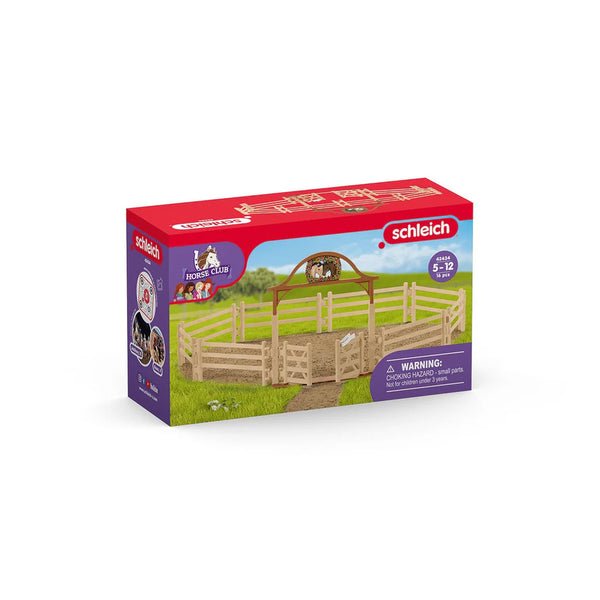 SCHLEICH 42434 HORSE CLUB PADDOCK WITH ENTRY GATE 16PC