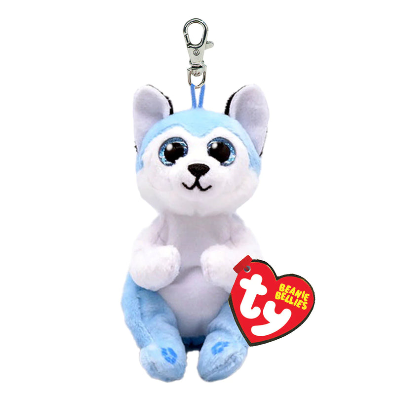 TY BEANIE BABIES THUNDER BLUE HUSKY CLIP