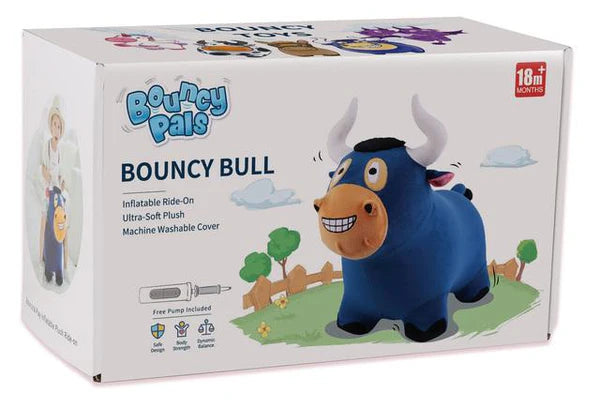 BOUNCY PALS ULTRA SOFT PLUSH RIDE ON - BOUNCY BULL