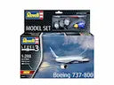 REVELL 63809 BOEING 737-800 1/288 SCALE PLASTIC MODEL KIT AIRCRAFT INCLUDED GLUE AND PAINT