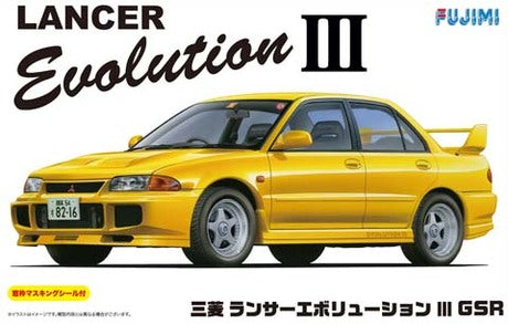 FUJIMI ID-34 MITSUBISHI LANCER EVO III GSR 1/24 SCALE PLASTIC MODEL KIT