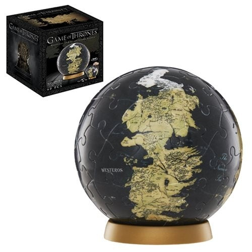 4D GAME OF THRONES WESTEROS AND ESSOS GLOBE PUZZLE 60 PCS 3INCH JIGSAW PUZZLE