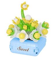 KOCO 01004 BLOOM BOUTIQUE SUCCULENT POTTED PLANT SWEET 165 PIECE BUILDING BLOCK KIT