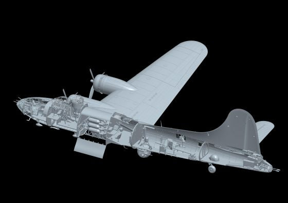 HK MODELS 01F002 B-17F FLYING FORTRESS 1/48 SCALE PLASTIC MODEL KIT BOMBER