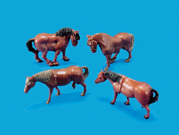 PECO SCENE 5105MS HORSES AND PONIES OO/HO SCALE MINATURES