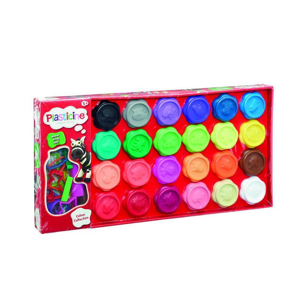 PLASTICINE COLOUR COLLECTION PLAYSET INCLUDES 24 COLOURS AND 38 ACCESSORIES