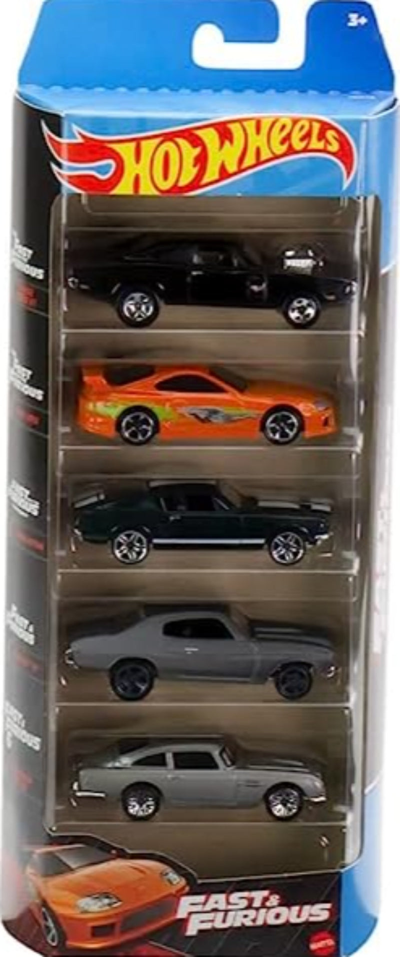 HOT WHEELS HLY70 FAST AND FURIOUS 5 PACK DIECAST CARS