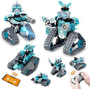 MECHANICAL MASTER 8028 2.4G REMOTE CONTROL AND APP PROGRAMMING EXCAVATOR AND ROBOT 3-IN-1 BRIGHT BLUE 398 PIECE STEM BUILDING BLOCK KIT