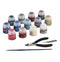 WARHAMMER 40,000 60-12 PAINTS AND TOOLS SET INCLUDES 13 CITADEL COLOURS