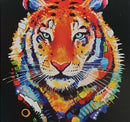 5D DIAMOND PICTURE - COLOURFUL TIGER - HI STONE KIT 30CM X 30CM