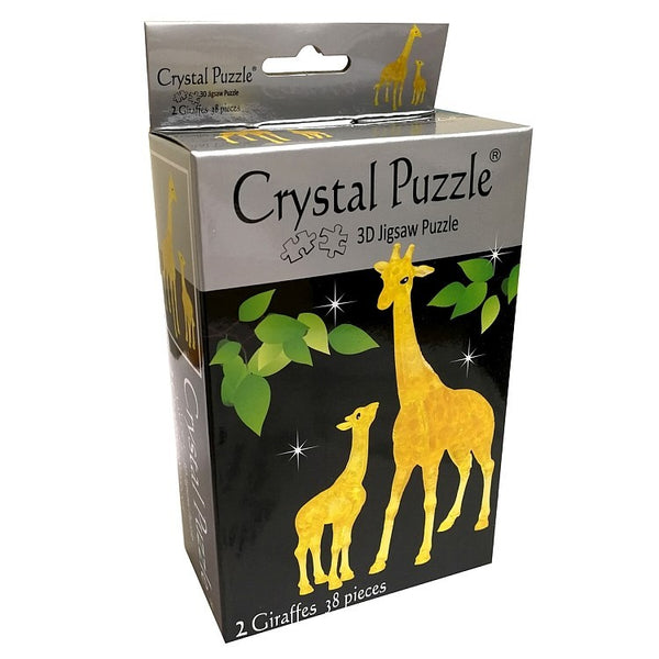 CRYSTAL PUZZLE 90158 GIRAFFE AND BABY 38PC 3D JIGSAW PUZZLE