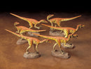 TAMIYA 60105 VELOCIRAPTORS PACK OF SIX 1/35 SCALE PLASTIC MODEL KIT DIORAMA SET