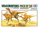 TAMIYA 60105 VELOCIRAPTORS PACK OF SIX 1/35 SCALE PLASTIC MODEL KIT DIORAMA SET