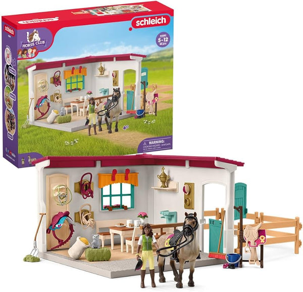 SCHLEICH 42591 HORSE CLUB  TACK ROOM EXTENSION PLAYSET INCLUDES 85 PIECES