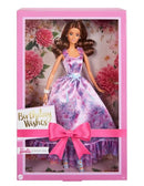 BARBIE SIGNATURE BIRTHDAY WISHES 2024 BROWN HAIR WITH PURPLE FLORAL DRESS COLLECTOR DOLL